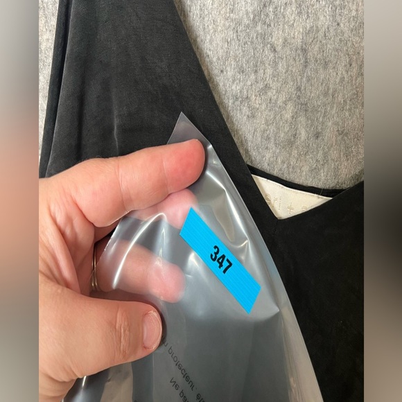 Anthropologie Eri + Ali Woman Size Medium Easy Layered Ruffle Slip Black Dress - Picture 5 of 6